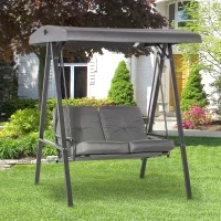 Outsunny Patio Swing Chair 2 Seater Swinging Hammock Outdoor Cushioned Bench Seat(m-11)