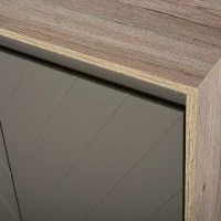 HOMCOM Under Sink Storage Cabinet Floor Standing Cupboard w/ Adjustable Shelf Bathroom Cabinet 2 Doors Versatile Style Grey(m-9)