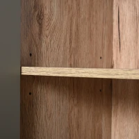 HOMCOM Under Sink Storage Cabinet Floor Standing Cupboard w/ Adjustable Shelf Bathroom Cabinet 2 Doors Versatile Style Grey(m-7)