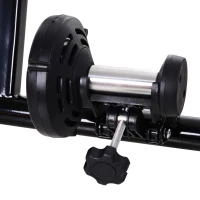 HOMCOM Rolo de Bicicleta para Treinamento Dobrável com Resistência Magnética para Rodas de 26-28 Polegadas Suporte de Treinamento para Bicicleta Casa Interior 54,5x47,2x39,1cm Preto(m-9)