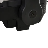 HOMCOM Passadeira Dobrável com 4 Ecrãs LED com Velocidade até 10km/h 12 Programas Botão de Parada de Emergência e Rodas 64x125x119cm Preto(m-10)