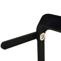 HOMCOM Passadeira Dobrável com 4 Ecrãs LED com Velocidade até 10km/h 12 Programas Botão de Parada de Emergência e Rodas 64x125x119cm Preto(m-9)