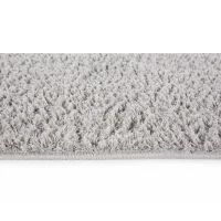 HOMCOM Hochflorteppich Silber 120 x 170 x 2,6 cm(m-2)