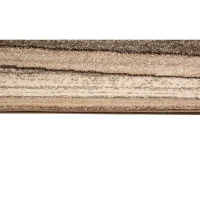 HOMCOM Teppich Kurzflor Creme 230 x 160 x 0,6 cm(m-2)