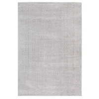 HOMCOM Hochflorteppich Silber 160 x 230 x 2,6 cm(m-1)