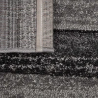 HOMCOM Teppich Kurzflor Grau 170 x 120 x 0,6 cm(m-3)