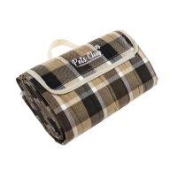 PawHut Tierdecke für Unterwegs Braun  70 x 120 x 0,5 cm(m-2)