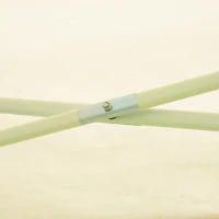 Outsunny 3 x 6m Garden Outdoor Metal Gazebo Water-Resistant Pop-Up Party Tent Canopy Marquee with Mesh Sidewalls Plus Free Storage Bag - Beige(m-8)