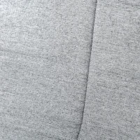 HOMCOM Bodenstuhl 360° Bodenkissen gepolstert Rückenlehne klappbar Leinen Hellgrau 64 x 100 x 76 cm(m-9)