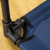 PawHut Raised Dog Bed Cat Elevated Lifted Puppy Pet Elevated Cot Portable Camping Basket – Blue (Large)(m-10)