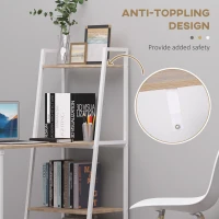 HOMCOM Modern Foldable Office Desk with Storage Shelf Freestanding Multi-function Computer Workstation Dining Table for Home Office(m-7)