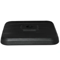 Outsunny Set of 4 Cantilever Parasol Base Stand Outdoor Umbrella Weights, Up to 120kg Sand or 80kg Water Filled, Black(m-8)