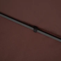 Outsunny 3x3m Square Gazebo Canopy Replacement UV Protected Top Cover Sun Shade Coffee(m-11)