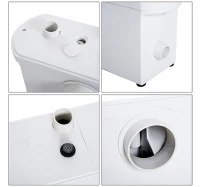 HOMCOM® Hebeanlage Abwasserpumpe für WC Dusche 600W(m-5)