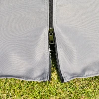 Outsunny 3.6 x 3(m) Hardtop Gazebo with UV Resistant Polycarbonate Roof & Aluminium Frame, Garden Pavilion with Mosquito Netting and Curtains(m-8)