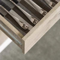 HOMCOM Küchenschrank Hochschrank mit 4 verstellbaren Einlegeböden offene Fächer Mikrowellenregal mit unterem 2 Schubladen Kommode Spanplatte Metall Naturholz+Weiß 100 x 39 x 180 cm(m-8)