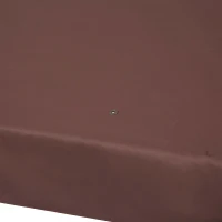 Outsunny 3 x 4m Gazebo Canopy Roof Top Replacement Pavilion Tent Spare Part 2 Tier Brown(m-8)