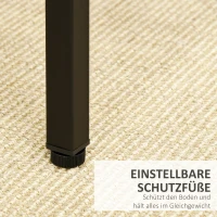 Stół Barowy z Hokerami HOMCOM 5-częściowy Zestaw, Rustykalny Brąz i Czarny(m-6)