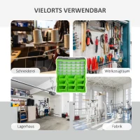 DURHAND® SKRZYNKA ASORTYMENTOWA PRZECHOWYWANIE MAŁYCH CZĘŚCI 39 WYSUWANYCH SZUFLAD zielona(m-5)