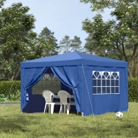 Outsunny 3 x 3m Pop Up Gazebo-Blue(m-12)
