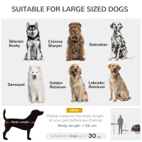 PawHut Dog Bike Trailer, Metal Pet Cart Carrier for Bicycle Kit Water Resistant with Safety Harness, Reflectors, for Large Dogs(m-8)