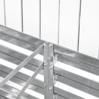 Outsunny Carré potager de jardin rectangulaire tubes de renforcement acier galvanisé 180 x 90 x 59 cm(m-7)