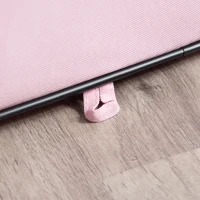 PawHut Fabric Pet Whelping Box Dog Cat Puppy Playpen Rabbit Guinea Pig Play Pen in Pink(m-7)