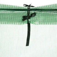 Outsunny Mini Greenhouse Portable Garden Growhouse for Tomatoes Plants with Large Zipper Windows for Outdoor, Indoor, 180 x 92 x 92cm, Green(m-9)