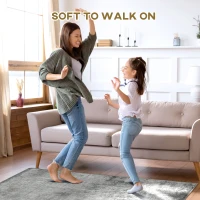 HOMCOM Grey Rug, Modern Abstract Area Rugs, Decorative Carpet for Living Room, Bedroom, Dining Room, 150 x 80cm(m-4)