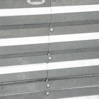 Outsunny Carré potager de jardin rectangulaire tubes de renforcement acier galvanisé 180 x 90 x 59 cm(m-9)