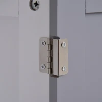 kleankin Dulap sub Chiuveta de Baie 2 Usi si Etajera Reglabila din MDF 60x30x60cm(m-9)