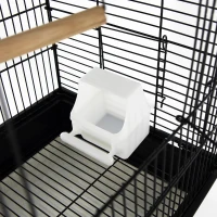 PawHut Aviar pentru Pasari in Metal Negru 41,5x29,5x56,5cm(m-9)
