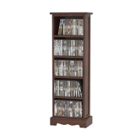 HOMCOM Mobila 5 Rafturi in Lemn, Maro, 30x17x90cm(m-1)