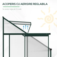 Outsunny sera de gradina rezistenta UV 192x127x220cm(m-4)