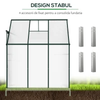 Outsunny sera de gradina rezistenta UV 192x127x220cm(m-7)