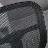 Vinsetto Cadeira de Escritório Ergonómica com Apoio para os Braços Apoio para os Pés e Assento Ajustáveis 59x59x95-115cm Preto(m-9)