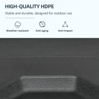 Outsunny Umbrella Weights for Cantilever Parasols, Set of 2 Heavy Duty Parasol Base Weights, 110kg Sand or 70kg Water Filled, Black(m-6)