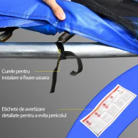 Homcom Protectie Margine Trambulina – PVC Ø305 cm, Multicolor(m-6)