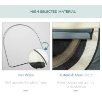 PawHut 81cm Foldable Pet Carrier for Medium Small Dogs, Portable Cat Carrier, Soft Travel Bag, Grey(m-4)