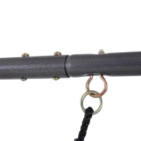 HOMCOM, loc de joaca copii, metal, 295x138x180 cm, verde(m-9)