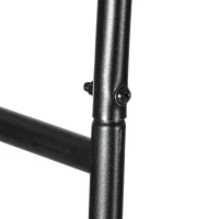 Outsunny Arco de Jardim de Metal Arco de Jardim para Plantas Trepadeiras Exterior Pátio 140x60x265 cm Preto(m-9)