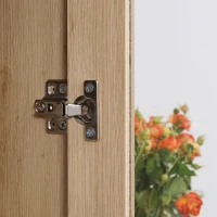 HOMCOM Aparador Alacena de Cocina Mueble Auxiliar para Comedor Salón Antivuelco 76x40x183 cm Roble(m-9)