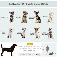 PawHut 70cm Foldable Pet Carrier for Small Miniature Dogs, Portable Cat Carrier, Soft Travel Bag, Grey(m-7)