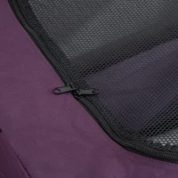 PawHut Large Medium Dog Crate Dog Carrier Dog Travel Crate Folding Fabric Soft 90Lx63Wx63Hcm-Purple(m-9)