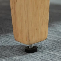 HOMCOM Accent Chair, Slipper Chair with Pillow and Rubber Wood Legs,  Kitchen Dining Room Chairs for Living Room, Bedroom, Grey(m-8)