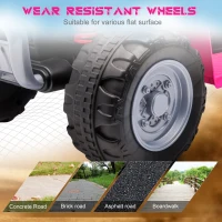 AIYAPLAY Honda Licensed Kids Quad Bike, 6V Electric Ride on Car ATV Toy with LED Light Horn for 1.5-3 Years, Pink(m-6)