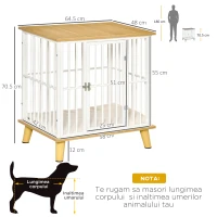 Pawhut Casuta Interior – Pentru Caini Mici cu Perna Detasabila(m-3)