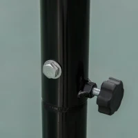 HOMCOM Basketball Hoop Stand Portable Adjustable Height 2.1-2.6m w/ Wheels, Sturdy Rim Stable Base, Red(m-10)