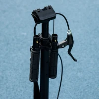 HOMCOM Folding Kick Scooter with Adjustable Handlebar, Push Scooter with Dual Brake System, Shock Absorber, 200mm Wheels & ABEC-9 Bearings, for 14+(m-8)