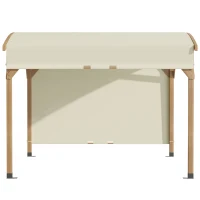 Outsunny Pergola, 3,2 x 3,08 m altana ogrodowa Patio Baldachim z ochroną przed promieniowaniem UV(m-8)